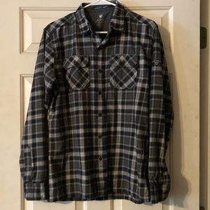 Kuhl Men’s plaid flannel long sleeved shirt